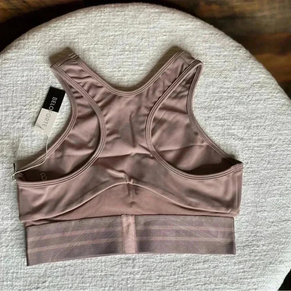 Beloforte Coco Sports Bra in Dusty Rose. Racerback. Size Small. NWT! - Picture 7 of 15